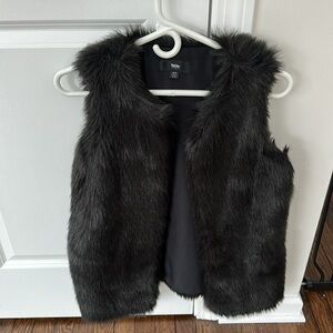 Faux Fur Black Vest